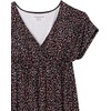image:imageAmazon Essentials Womens V Neck Short Sleeve Waisted Maxi Dress Available in Plus SizeBlackMulti  Confetti