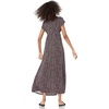image:imageAmazon Essentials Womens V Neck Short Sleeve Waisted Maxi Dress Available in Plus SizeBlackMulti  Confetti