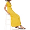image:imageAmazon Essentials Womens V Neck Short Sleeve Waisted Maxi Dress Available in Plus SizeDark Yellow
