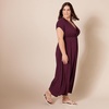 image:imageAmazon Essentials Womens V Neck Short Sleeve Waisted Maxi Dress Available in Plus SizeLight Olive