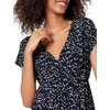 image:imageAmazon Essentials Womens V Neck Short Sleeve Waisted Maxi Dress Available in Plus SizeNavy Pink Abstract Animal