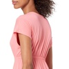 image:imageAmazon Essentials Womens V Neck Short Sleeve Waisted Maxi Dress Available in Plus SizePeach