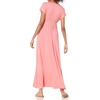 image:imageAmazon Essentials Womens V Neck Short Sleeve Waisted Maxi Dress Available in Plus SizePeach