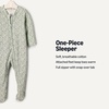 image:imageAmazon Essentials x Sofia Grainge Unisex Babies Cotton Footed Sleep and Play Onepiece Bodysuit Pack of 2Pale GreenPosey Floral