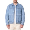 image:imageAmazon Essentials Mens Rigid Denim RelaxedFit Utility Jacket with PocketsVintage Blue