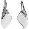 image:imageAmazon Essentials Rhodium or Yellow Gold Plated Brass Twisted Half Hoop Earrings
