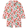 image:imageAmazon Essentials UnisexBaby LongSleeve OnePiece RashguardPink Tomato Red Strawberries