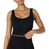 image:imageAmazon Essentials Womens Active FormFlex Buttery Soft Light Support Crop Tank with BraBlack