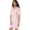 image:imageAmazon Essentials Womens ModalBlend Nightgown Short Sleeve ButtonDownPink