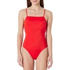 image:imageAmazon Essentials Womens Squareneck OnePiece SwimsuitBright Poppy Red