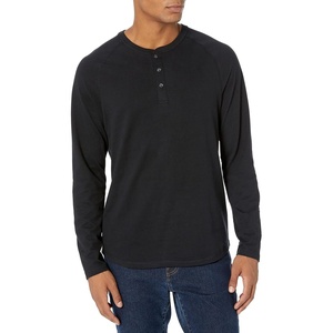 image:imageAmazon Essentials Mens LongSleeve Henley ShirtBlack