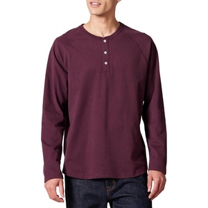 image:imageAmazon Essentials Mens LongSleeve Henley ShirtBurgundy