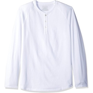 image:imageAmazon Essentials Mens LongSleeve Henley ShirtWhite