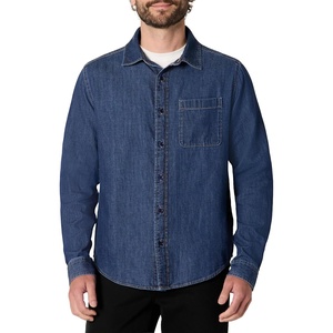 image:imageAmazon Essentials Mens RegularFit LongSleeve Denim Shirt Lightweight Cotton Chambray ButtonDownStone Medium Wash