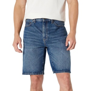 image:imageAmazon Essentials Mens Rigid RelaxedFit Jean ShortsStone Medium Wash