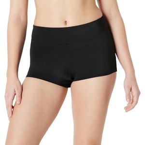 image:imageAmazon Essentials Womens Boy Short Swim Bikini Bottom with Full CoverageWashed Black