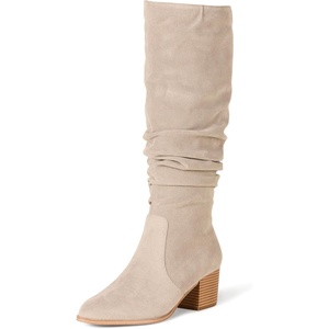 image:imageAmazon Essentials womens Tall Block Heel BootsTaupe