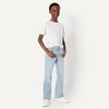 image:imageAmazon Essentials Boys Medium Stretch RegularFit Bootcut JeansTinted Ice Light Wash