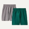 image:imageAmazon Essentials Boys Supersoft Performance Knit Regular Fit Athletic ShortsSpace Dye Green  Space Dye Grey
