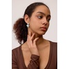 image:imageAmazon Essentials Large Brass Double Heart Stacked Dangle Earrings for Women with Secure PushbacksSilverTone