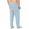 image:imageAmazon Essentials Mens Cotton Poplin StraightFit Pajama Pants with Pockets Elastic Waist DrawstringBlue Geo Print
