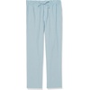 image:imageAmazon Essentials Mens Cotton Poplin StraightFit Pajama Pants with Pockets Elastic Waist DrawstringBlue Geo Print