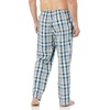 image:imageAmazon Essentials Mens Cotton Poplin StraightFit Pajama Pants with Pockets Elastic Waist DrawstringBlue Light Orange Madras Plaid