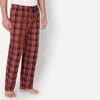 image:imageAmazon Essentials Mens Cotton Poplin StraightFit Pajama Pants with Pockets Elastic Waist DrawstringBurgundy Rust Mix Plaid