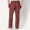 image:imageAmazon Essentials Mens Cotton Poplin StraightFit Pajama Pants with Pockets Elastic Waist DrawstringBurgundy Rust Mix Plaid