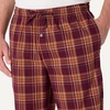 image:imageAmazon Essentials Mens Cotton Poplin StraightFit Pajama Pants with Pockets Elastic Waist DrawstringBurgundy Rust Mix Plaid