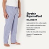 image:imageAmazon Essentials Mens Cotton Poplin StraightFit Pajama Pants with Pockets Elastic Waist DrawstringCornflower Blue Check