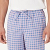 image:imageAmazon Essentials Mens Cotton Poplin StraightFit Pajama Pants with Pockets Elastic Waist DrawstringCornflower Blue Check