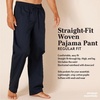 image:imageAmazon Essentials Mens Cotton Poplin StraightFit Pajama Pants with Pockets Elastic Waist DrawstringGrey