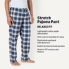 image:imageAmazon Essentials Mens Cotton Poplin StraightFit Pajama Pants with Pockets Elastic Waist DrawstringIndigo Country Plaid