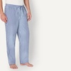image:imageAmazon Essentials Mens Cotton Poplin StraightFit Pajama Pants with Pockets Elastic Waist DrawstringLight Blue White Plaid