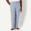 image:imageAmazon Essentials Mens Cotton Poplin StraightFit Pajama Pants with Pockets Elastic Waist DrawstringLight Blue White Plaid