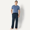 image:imageAmazon Essentials Mens Cotton Poplin StraightFit Pajama Pants with Pockets Elastic Waist DrawstringNavy
