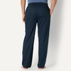 image:imageAmazon Essentials Mens Cotton Poplin StraightFit Pajama Pants with Pockets Elastic Waist DrawstringNavy