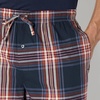 image:imageAmazon Essentials Mens Cotton Poplin StraightFit Pajama Pants with Pockets Elastic Waist DrawstringNavy Large Scale Plaid