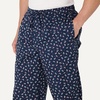image:imageAmazon Essentials Mens Cotton Poplin StraightFit Pajama Pants with Pockets Elastic Waist DrawstringNavy Paisley