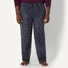 image:imageAmazon Essentials Mens Cotton Poplin StraightFit Pajama Pants with Pockets Elastic Waist DrawstringNavy Paisley