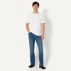 image:imageAmazon Essentials Mens Low Stretch SlimFit Bootcut JeansStone Medium Wash