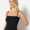 image:imageAmazon Essentials Womens SlimFit Ribbed Cardigan amp Cami Set with Removable StrapsBlack