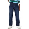 image:imageAmazon Essentials Boys Medium Stretch LooseFit Baggy JeansDark Midnight Wash