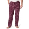 image:imageAmazon Essentials Mens Cotton Poplin StraightFit Pajama Pants with Pockets Elastic Waist DrawstringBurgundy Puffin