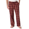 image:imageAmazon Essentials Mens Cotton Poplin StraightFit Pajama Pants with Pockets Elastic Waist DrawstringBurgundy Rust Mix Plaid