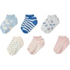image:imageAmazon Essentials girls No Show Patterned SocksPinkBlue Floral